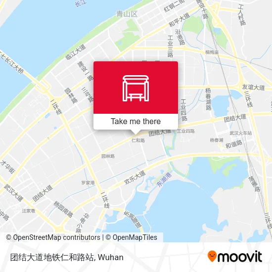团结大道地铁仁和路站 map