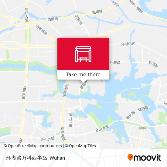 环湖路万科西半岛 map
