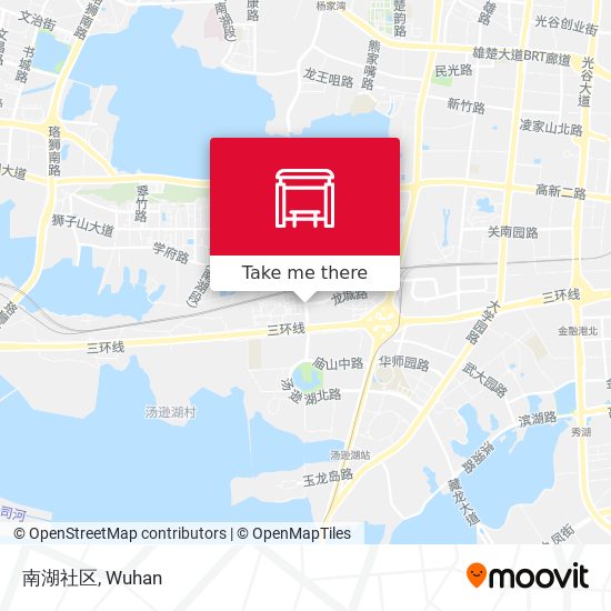 南湖社区 map