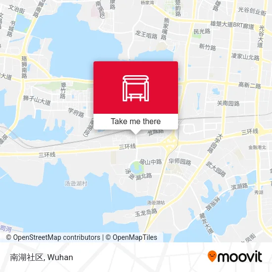 南湖社区 map