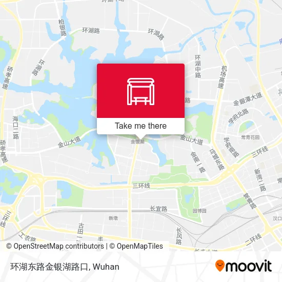 环湖东路金银湖路口 map
