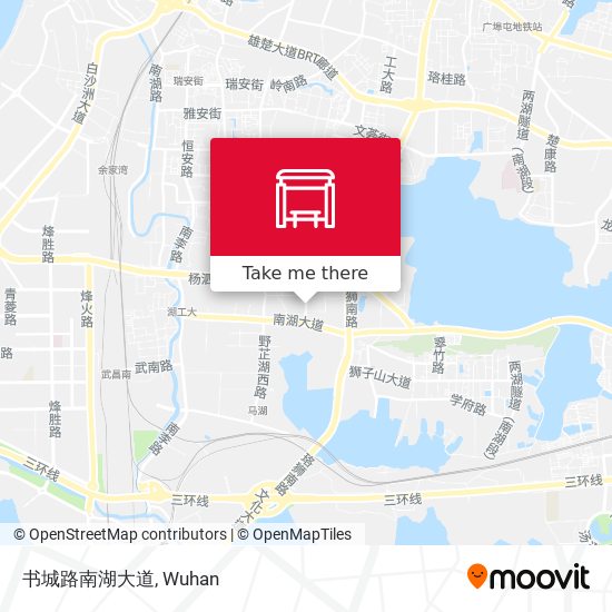 书城路南湖大道 map