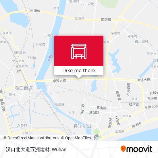 汉口北大道五洲建材 map