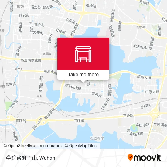 学院路狮子山 map