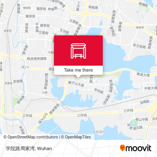 学院路周家湾 map