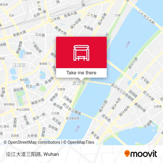 沿江大道三阳路 map
