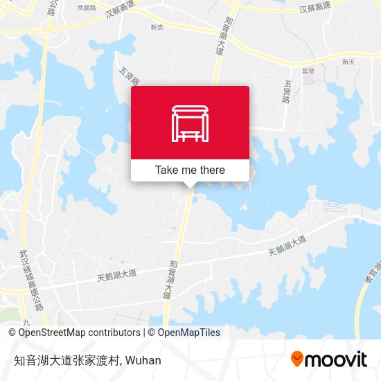 知音湖大道张家渡村 map
