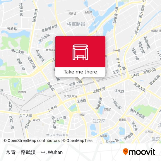 常青一路武汉一中 map