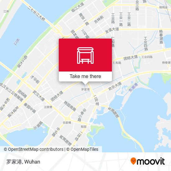 罗家港 map