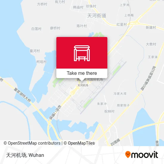 天河机场 map