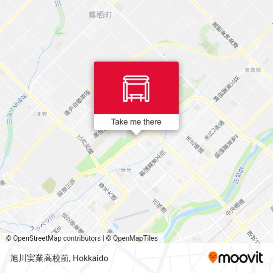 旭川実業高校前 map