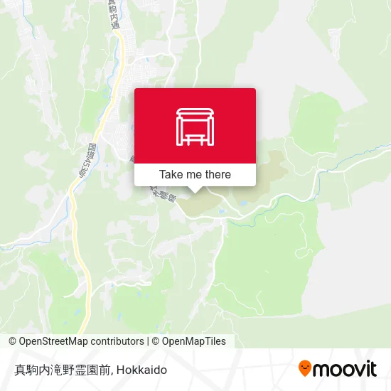 真駒内滝野霊園前 map