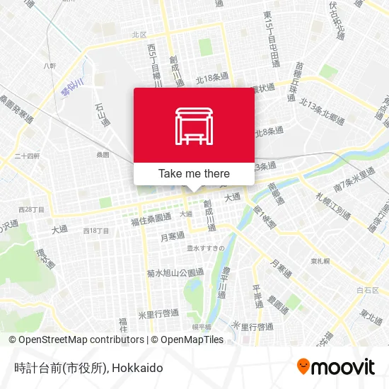 時計台前(市役所) map