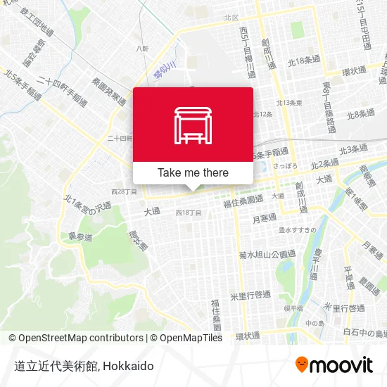 道立近代美術館 map