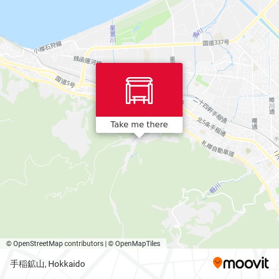 手稲鉱山 map