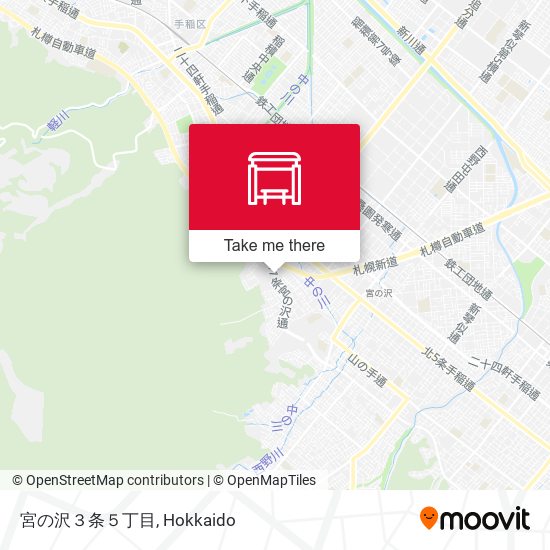 宮の沢３条５丁目 map