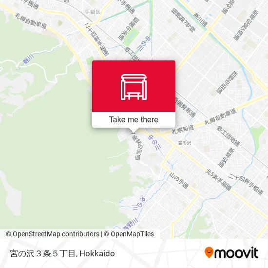 宮の沢３条５丁目 map