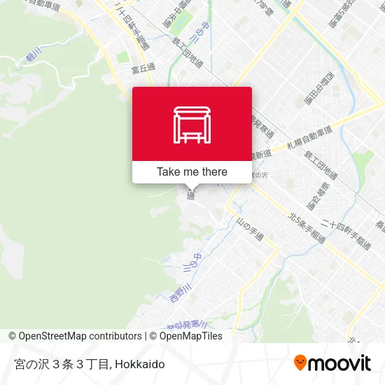 宮の沢３条３丁目 map