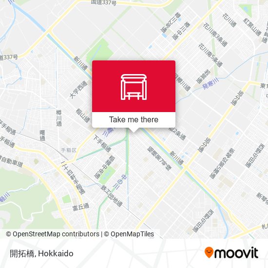 開拓橋 map