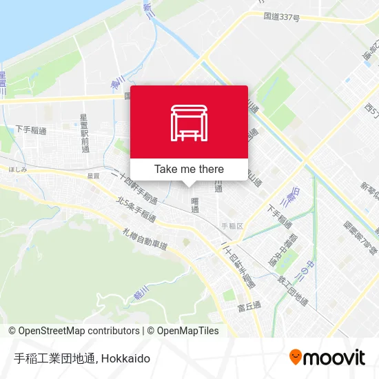 手稲工業団地通 map