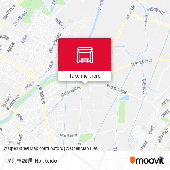 厚別幹線通 map