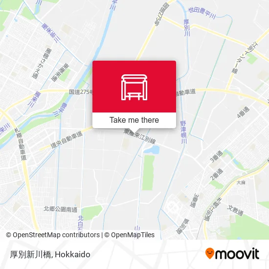 厚別新川橋 map