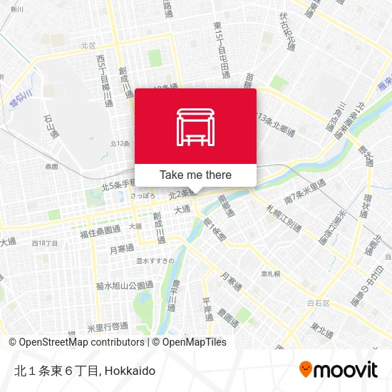 北１条東６丁目 map
