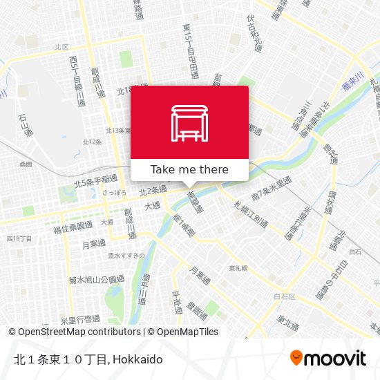 北１条東１０丁目 map