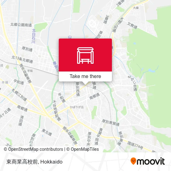 東商業高校前 map