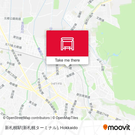 新札幌駅(新札幌ターミナル) map
