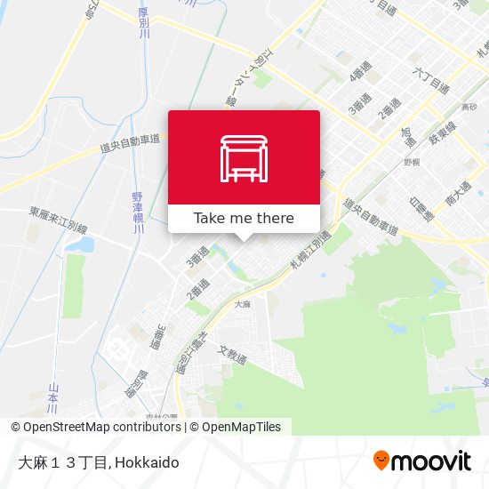 大麻１３丁目 map