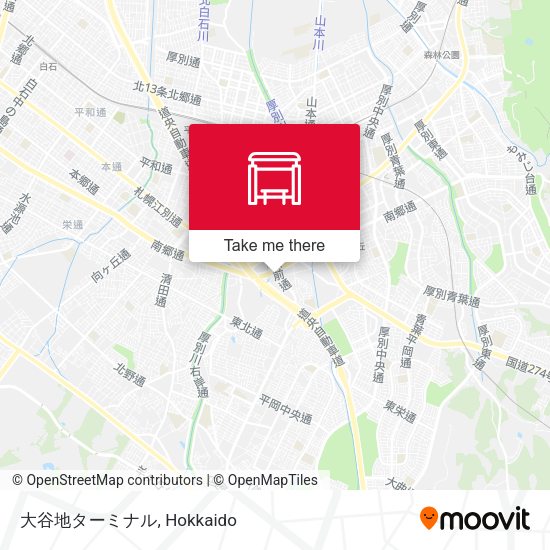 大谷地ターミナル map