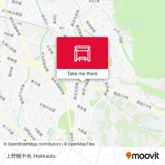 上野幌中央 map