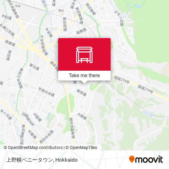 上野幌ベニータウン map