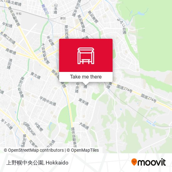 上野幌中央公園 map