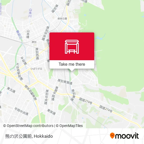 熊の沢公園前 map