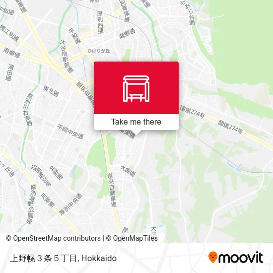 上野幌３条５丁目 map