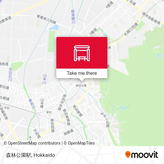 森林公園駅 map