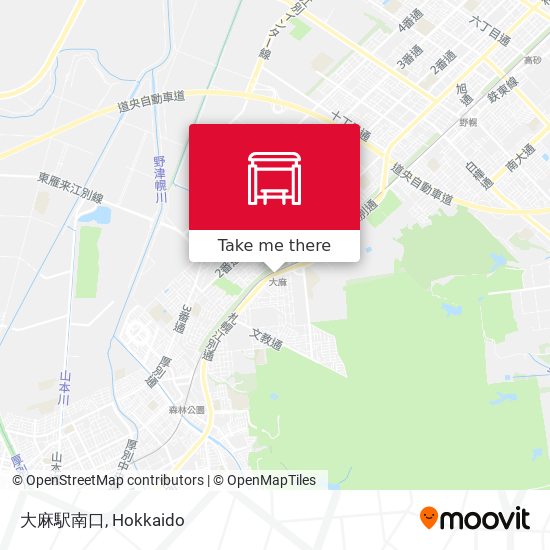 大麻駅南口 map