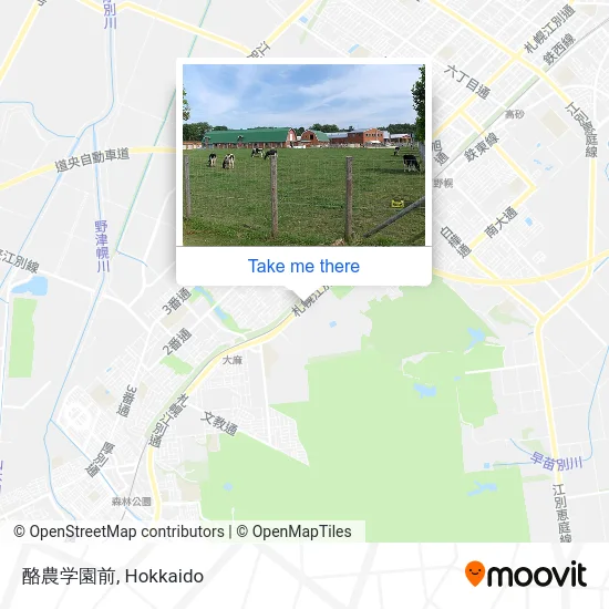 酪農学園前 map