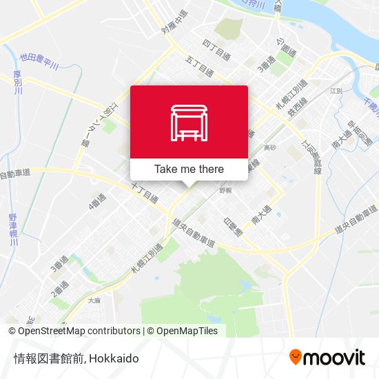 情報図書館前 map