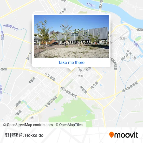 野幌駅通 map