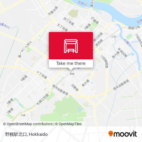 野幌駅北口 map