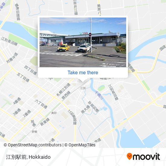 江別駅前 map