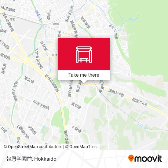 報恩学園前 map