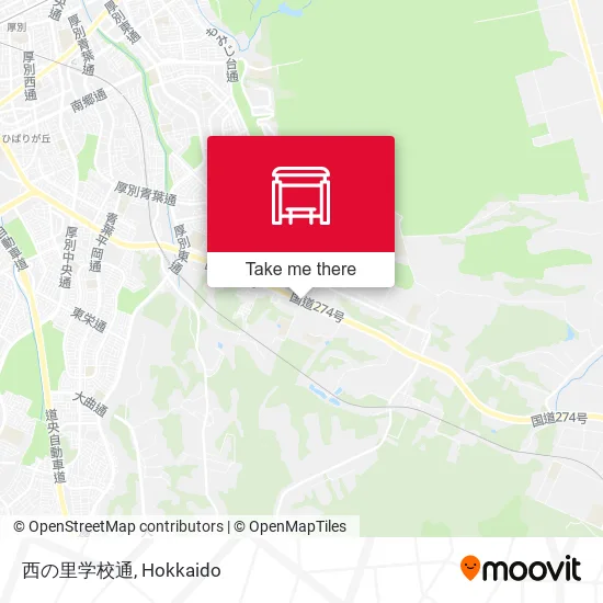 西の里学校通 map