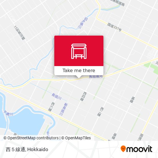 西５線通 map