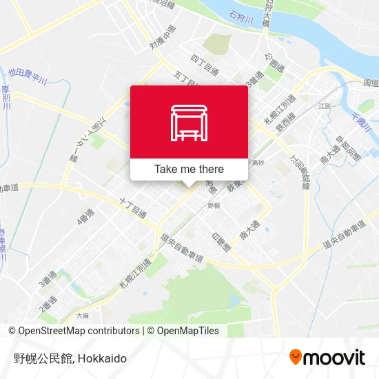 野幌公民館 map
