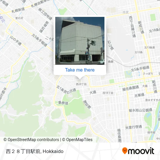 西２８丁目駅前 map