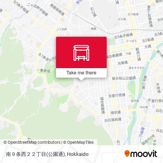 南９条西２２丁目(公園通) map